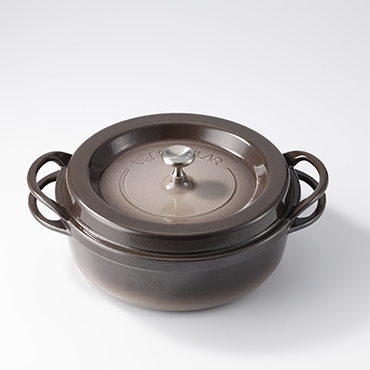 オーブンポットラウンド26cmSUKIYAKI(パールブラウ...