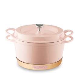 オーブンポットラウンド18cm 〈パールピンク〉 ・キッチン...
