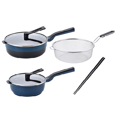 レミプラス＆ミニ＆ストレーナー＆菜箸セット（ネイビー）